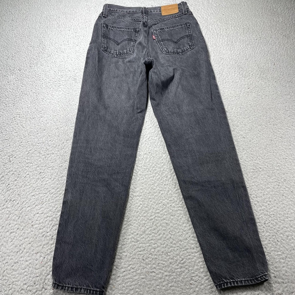 Levis Premium 80s Mom Jeans Womens 26 Charcoal High Rise Relaxed 26x30 Denim - Picture 10 of 12